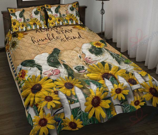 Cow Sunflower Bedding Set
