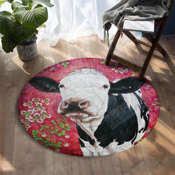 Cow Round Carpet