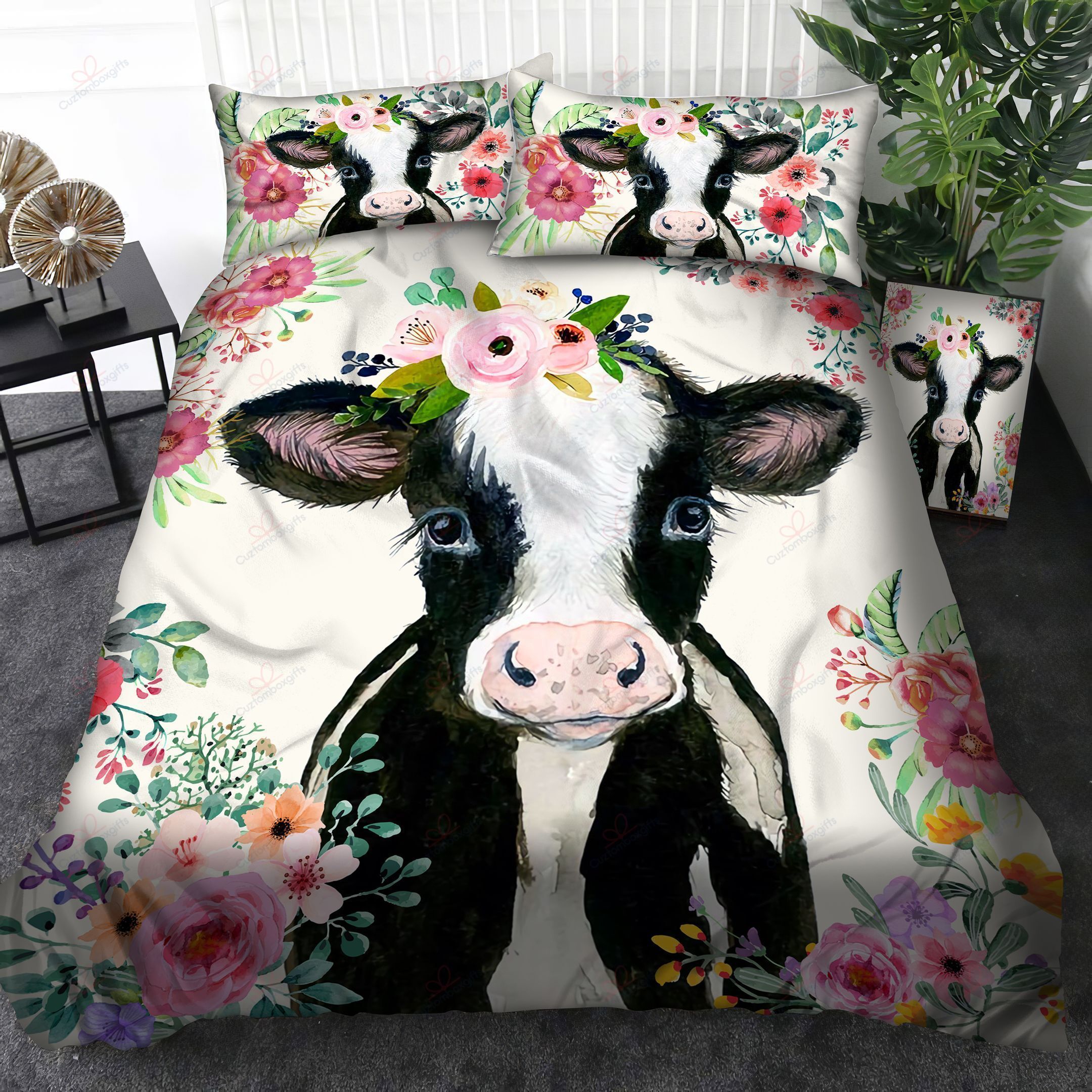 Cow Bedding Set