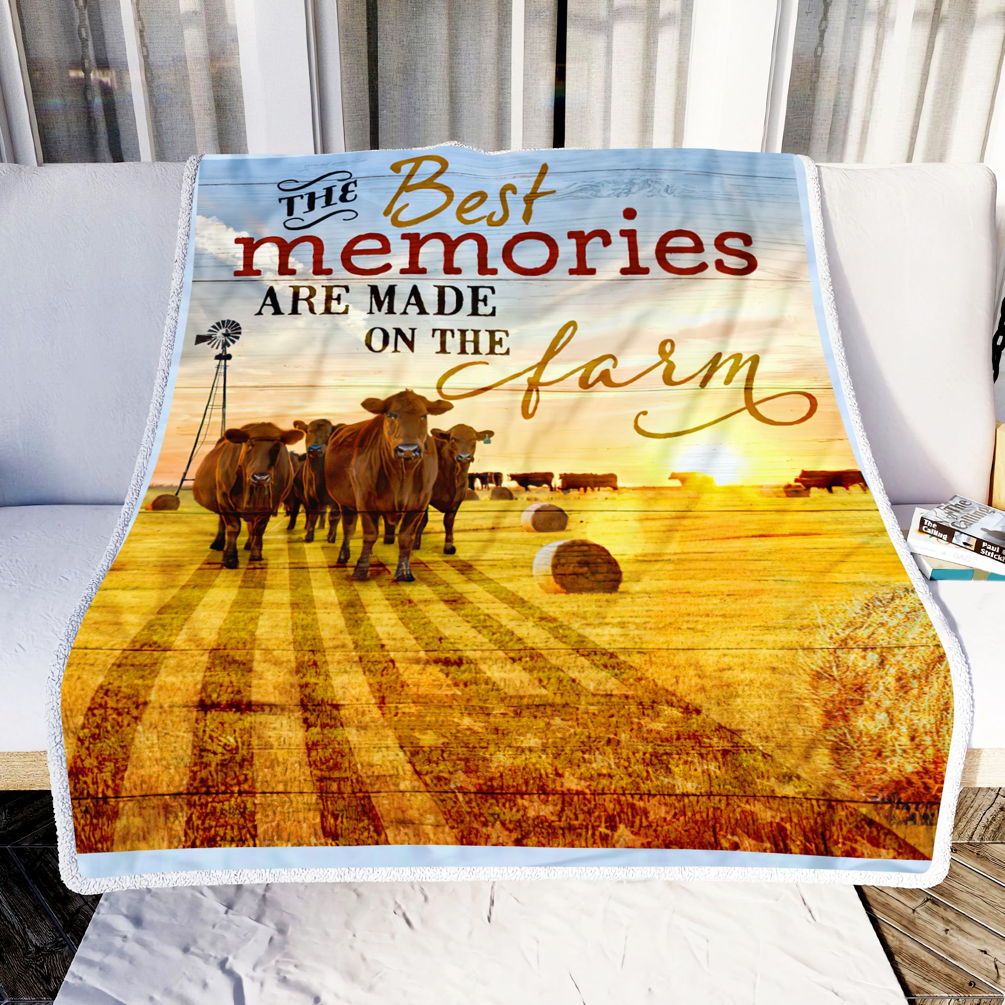 Cow The Best Memory Fleece Blanket