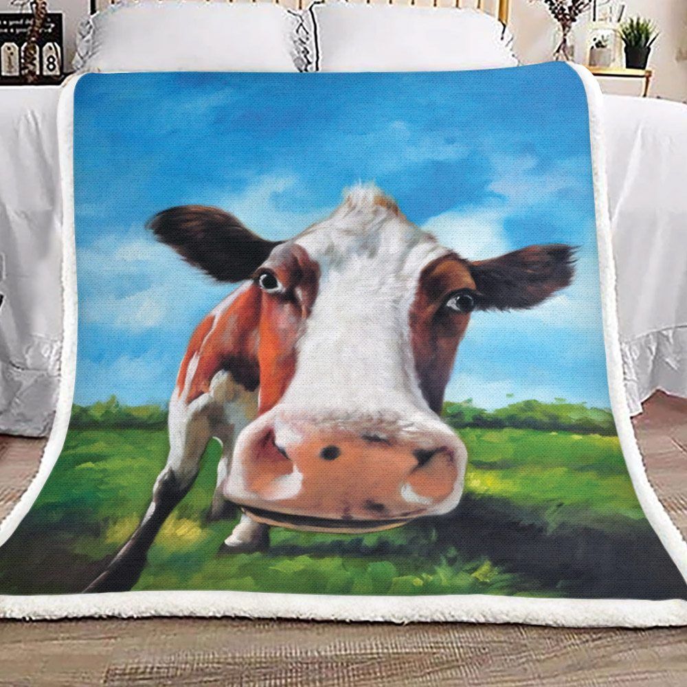 Cow Sherpa Fleece