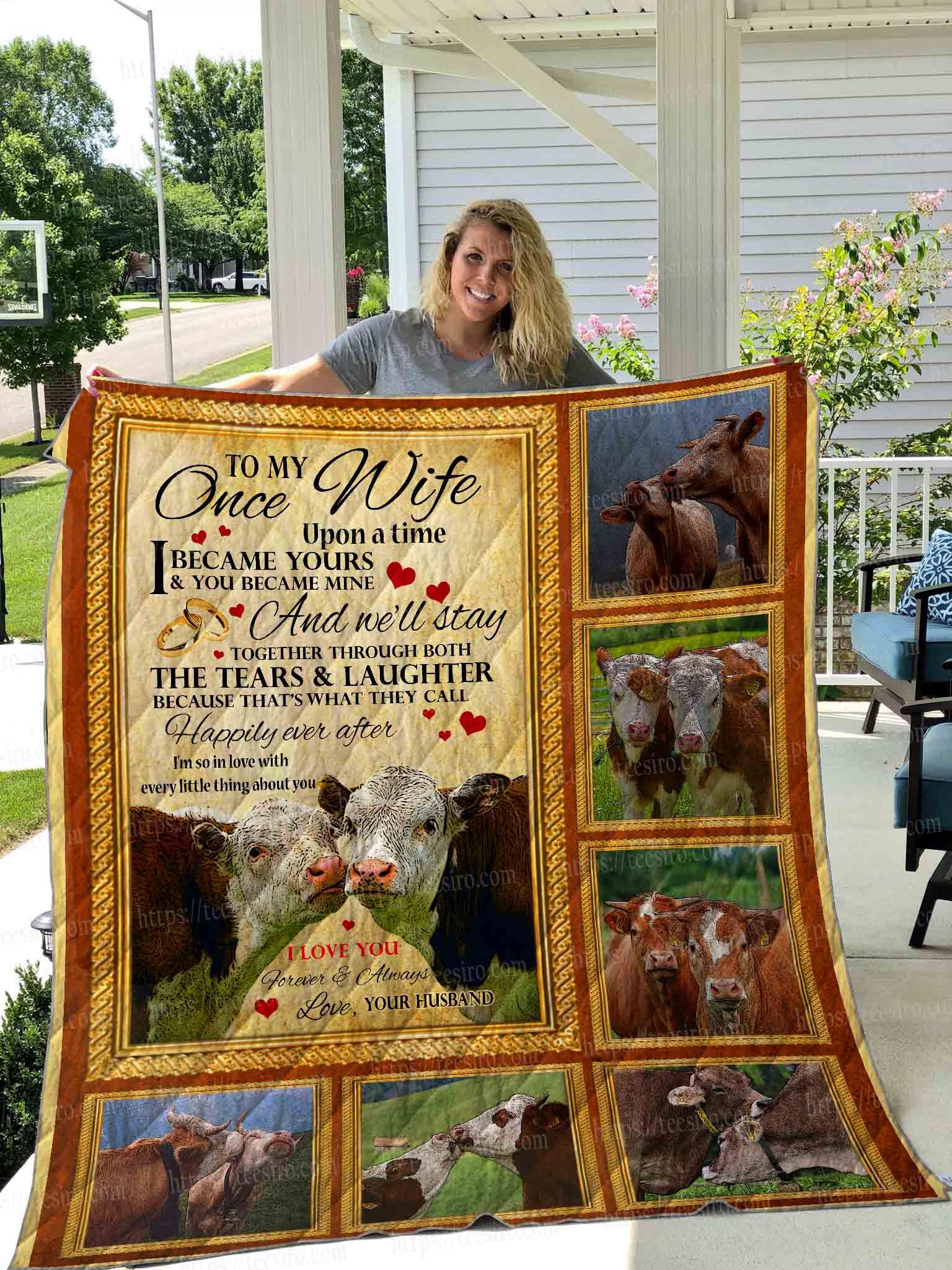 Cow  Wife Quilt Blanket DHC1501439VT
