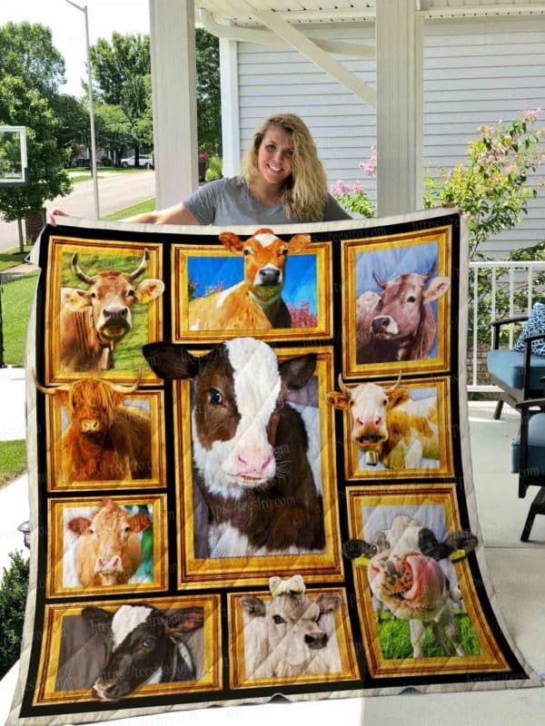 Cow You Need To Calm Down Quilt Blanket DHC020120388TD