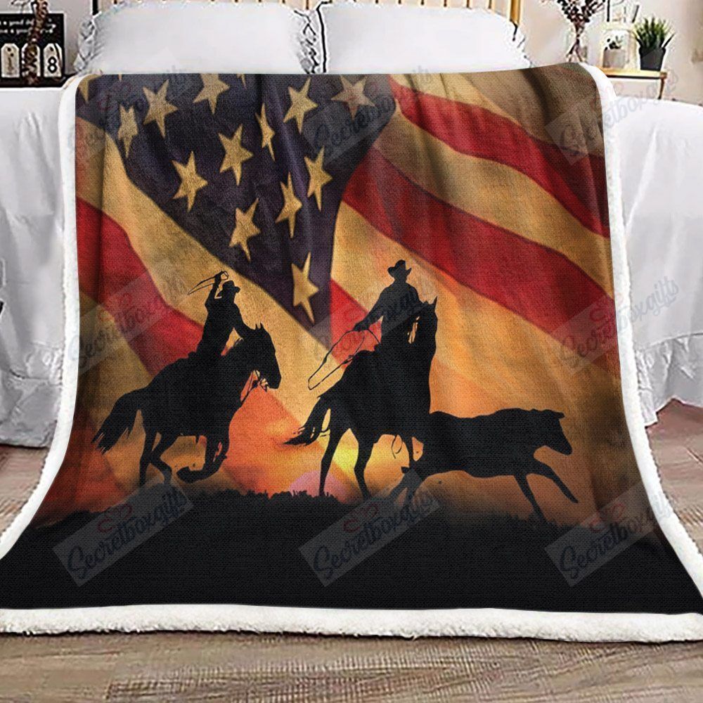 Cowboy American Fleece Blanket