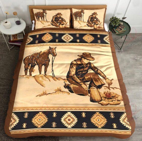 Cowboy And Horse Bedding Set