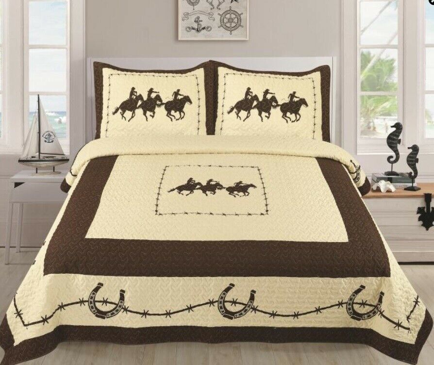 Cowboy And Horse Bedding Set