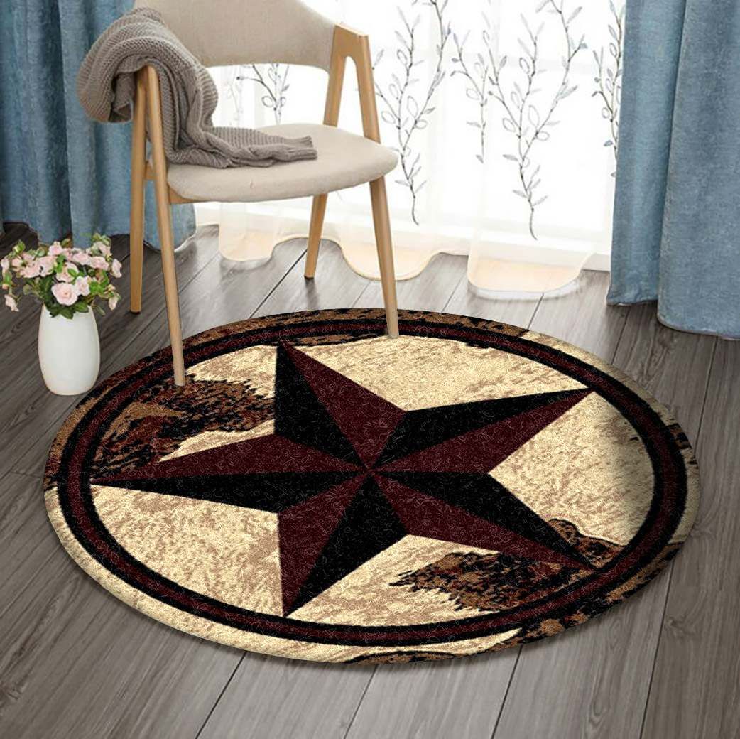 Cowboy Round Carpet