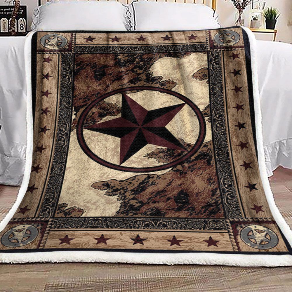 Cowboy Sherpa Fleece Blanket