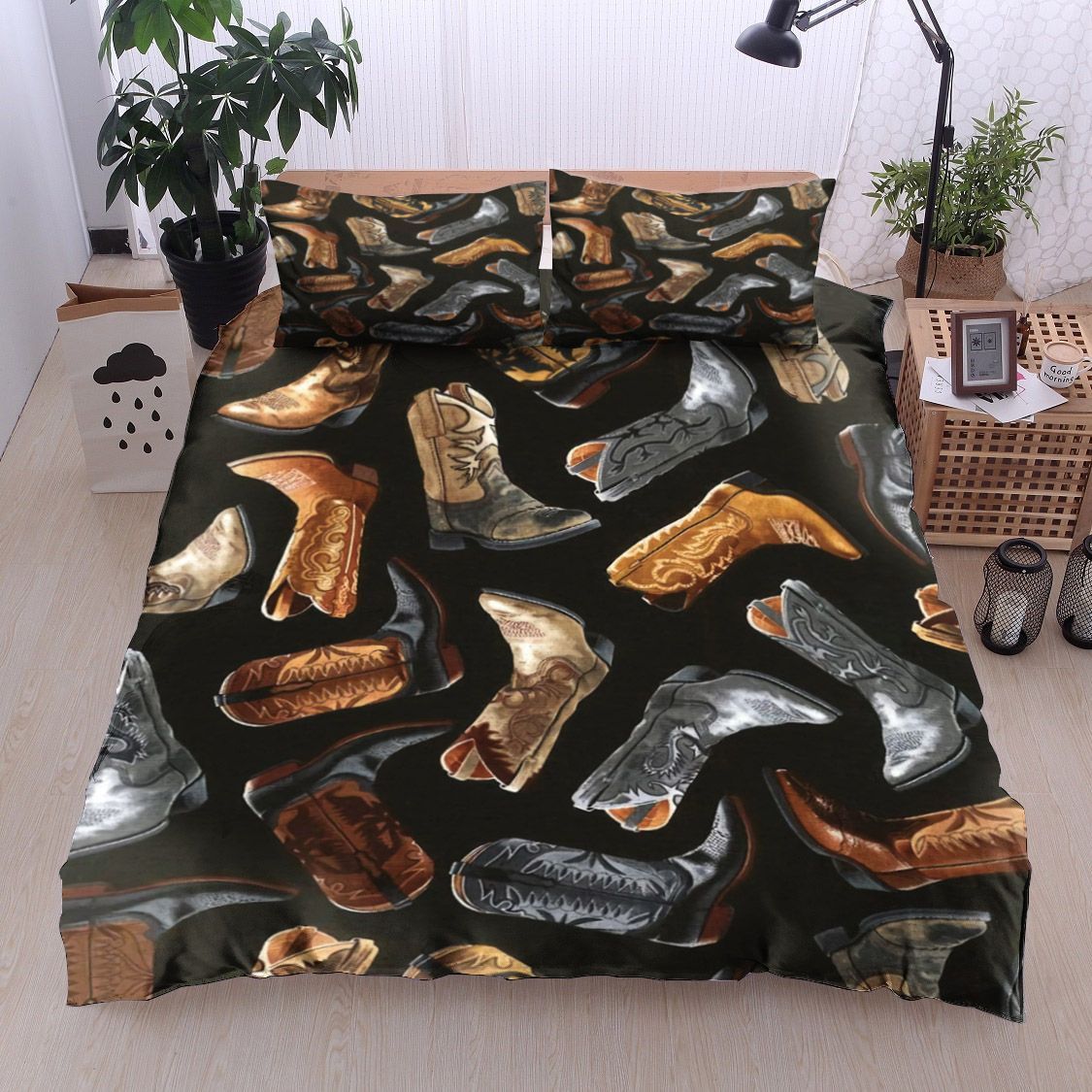 Cowboy Boots Bedding Set
