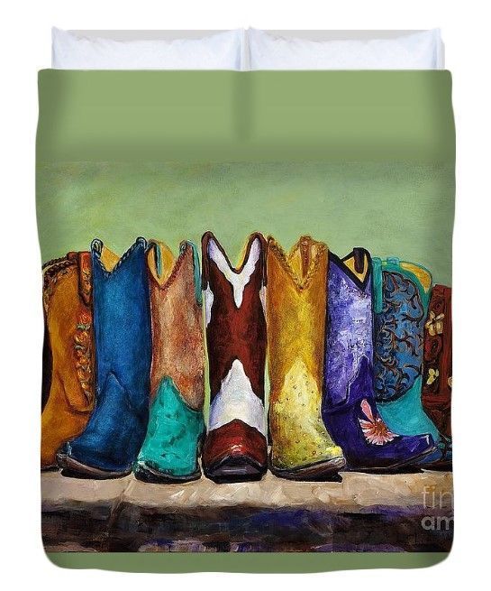 Cowboy Boots Bedding Set