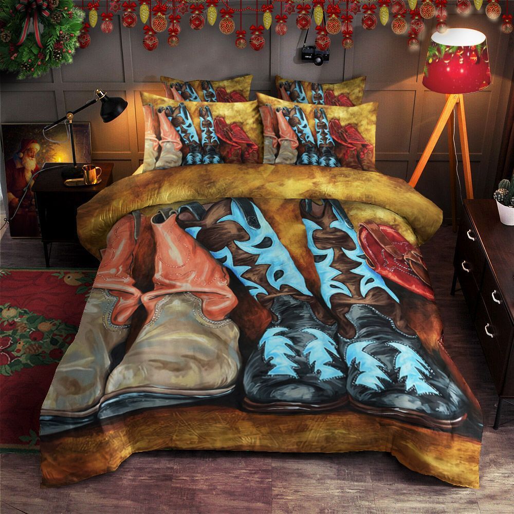 Cowboy Boots Bedding Set
