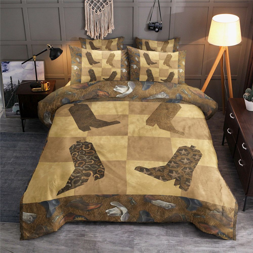 Cowboy Boots Bedding Set