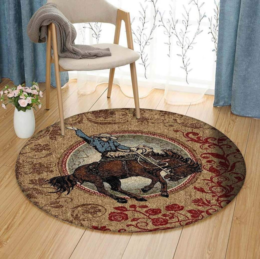 Cowboy Round Carpet