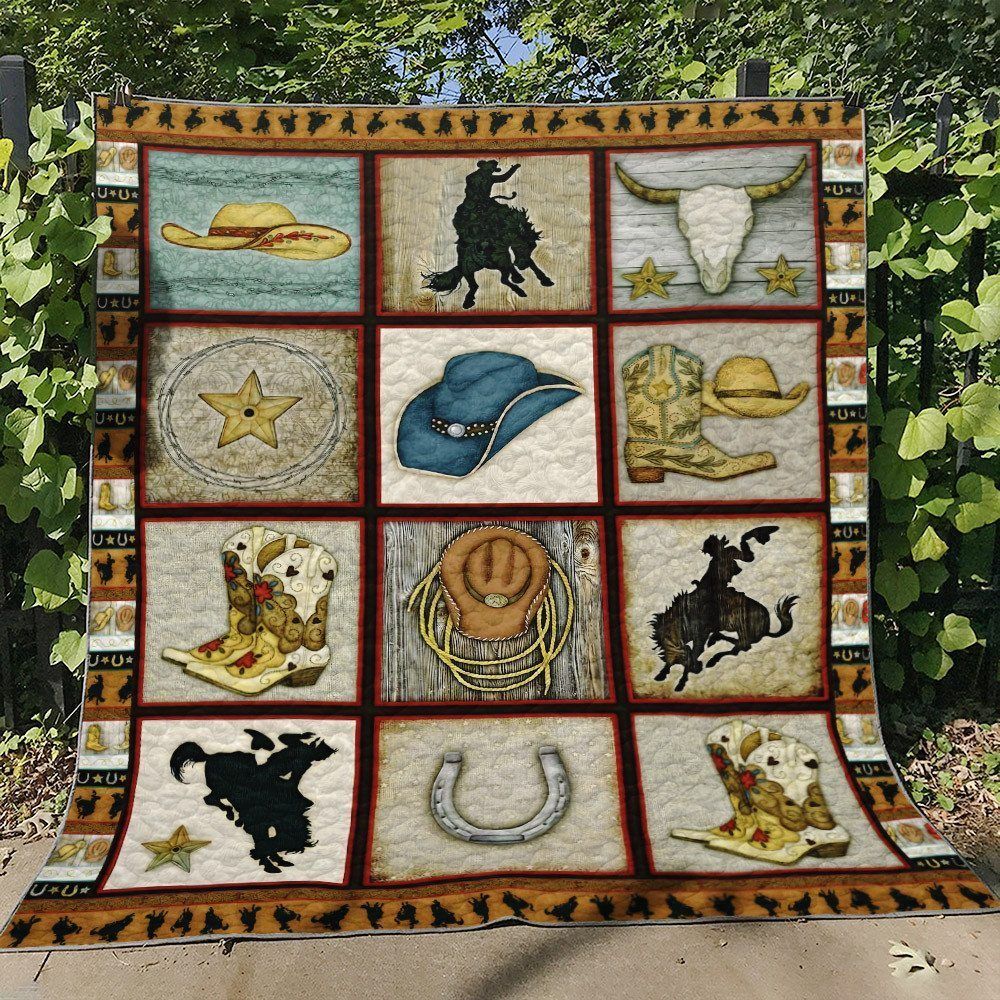 Cowboy HM270614 Quilt Blanket