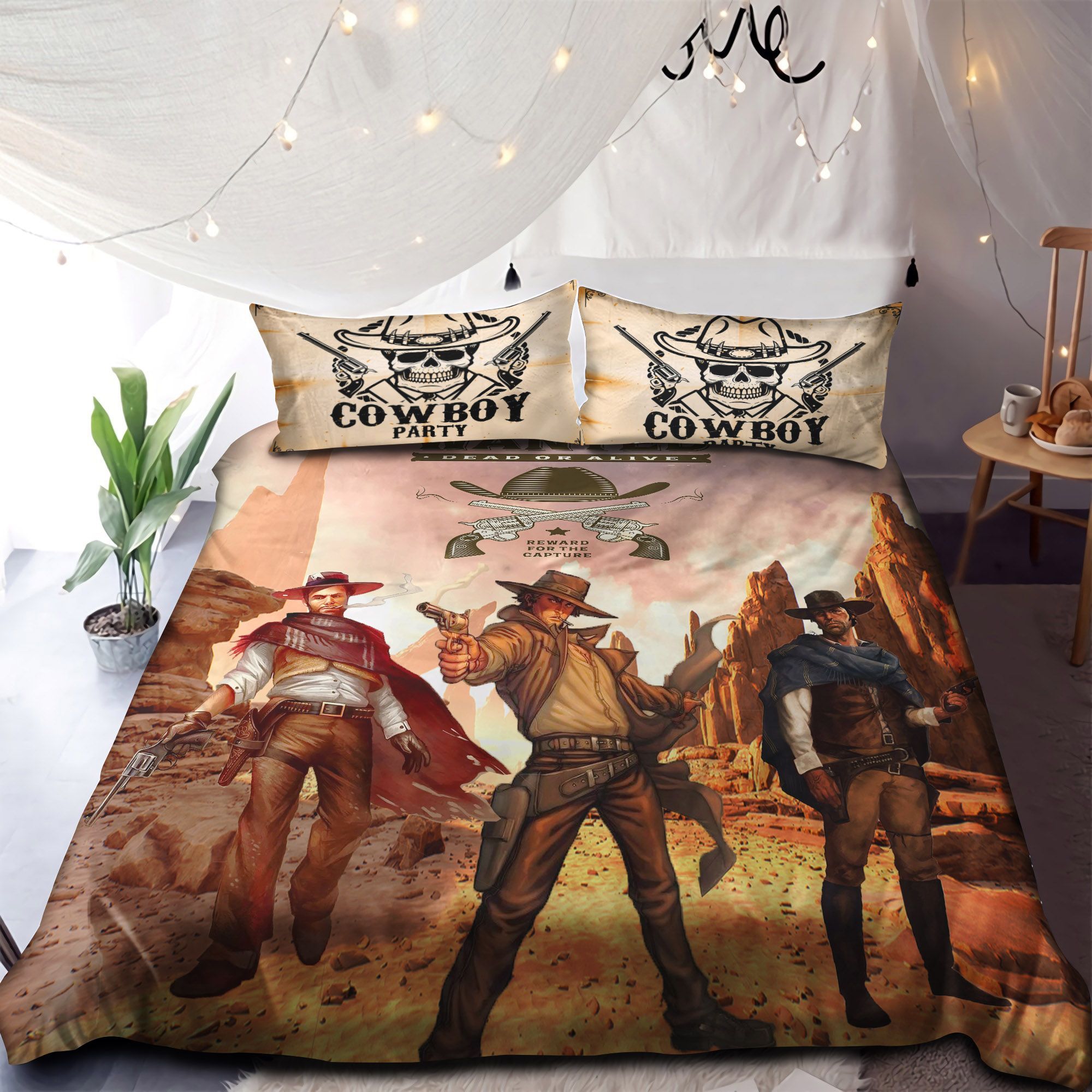 Cowboy Life Dead Or Alive Bedding Set
