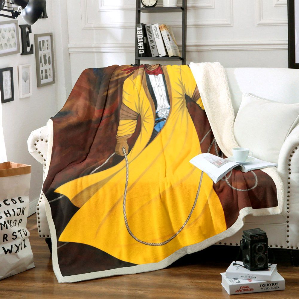 Cowboy Rodeo Sherpa Fleece Blanket