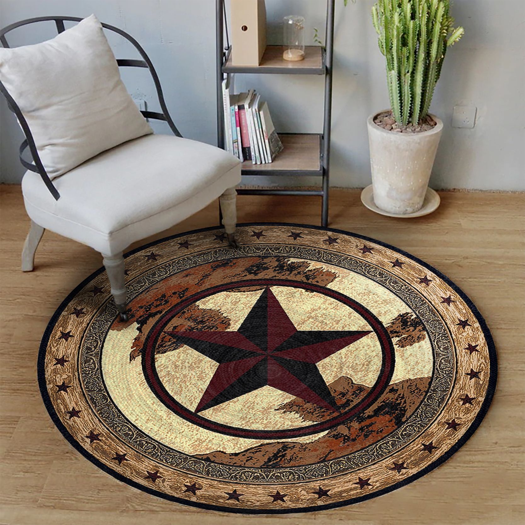 Cowboy Round Carpet