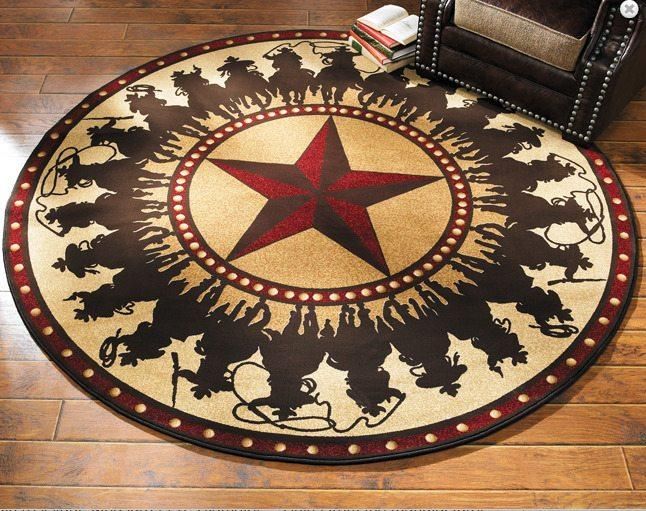 Cowboy Round Carpet