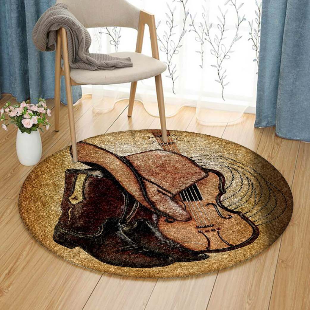 Cowboy Round Carpet