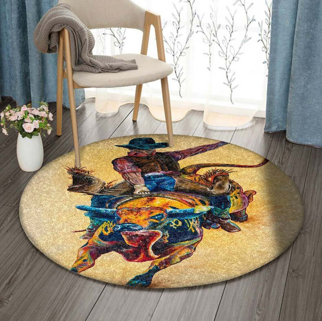 Cowboy Round Carpet
