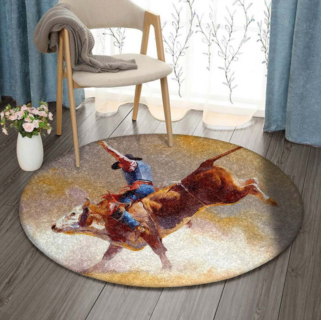 Cowboy Round Carpet