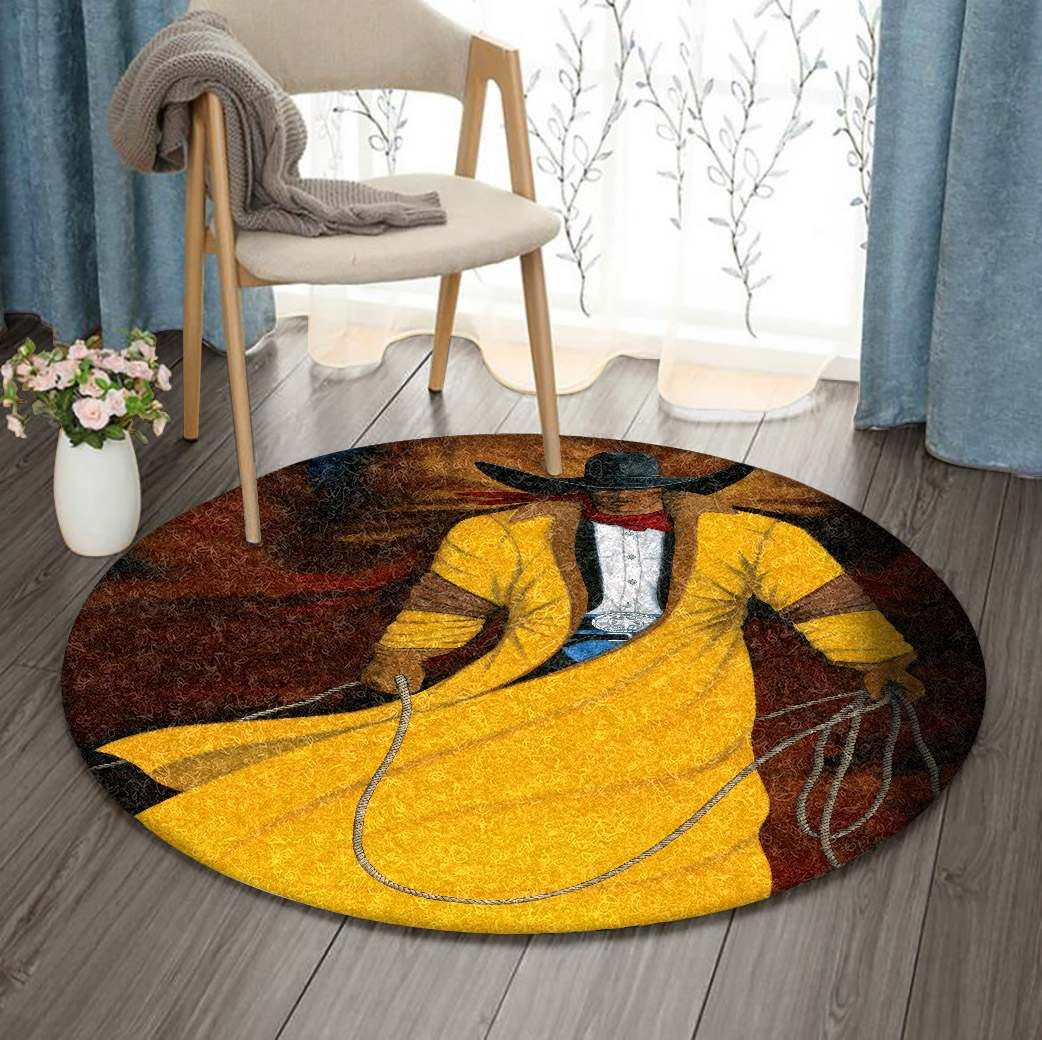 Cowboy Round Carpet