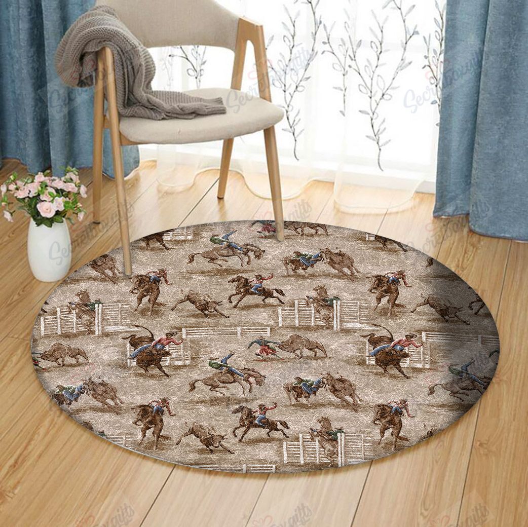 Cowboy Round Carpet