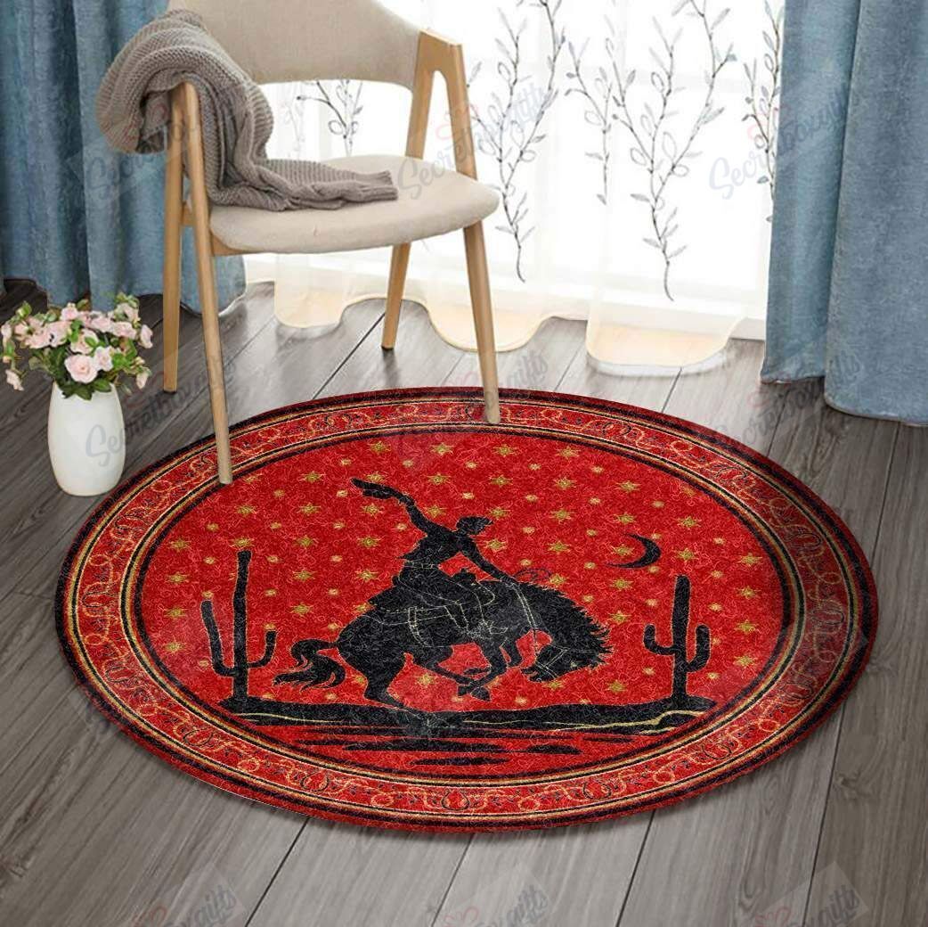 Cowboy Round Carpet
