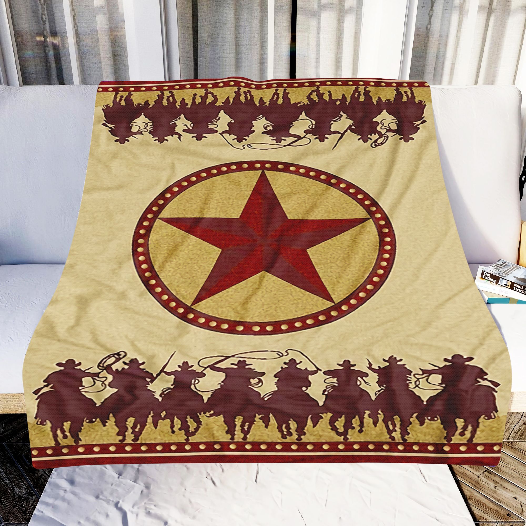 Cowboy Western Fleece Blanket