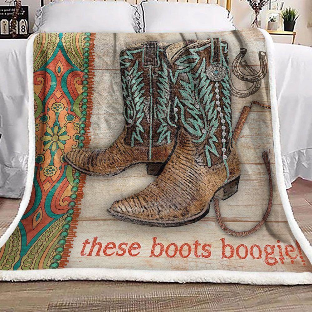 Cowgirl Sherpa Fleece Blanket
