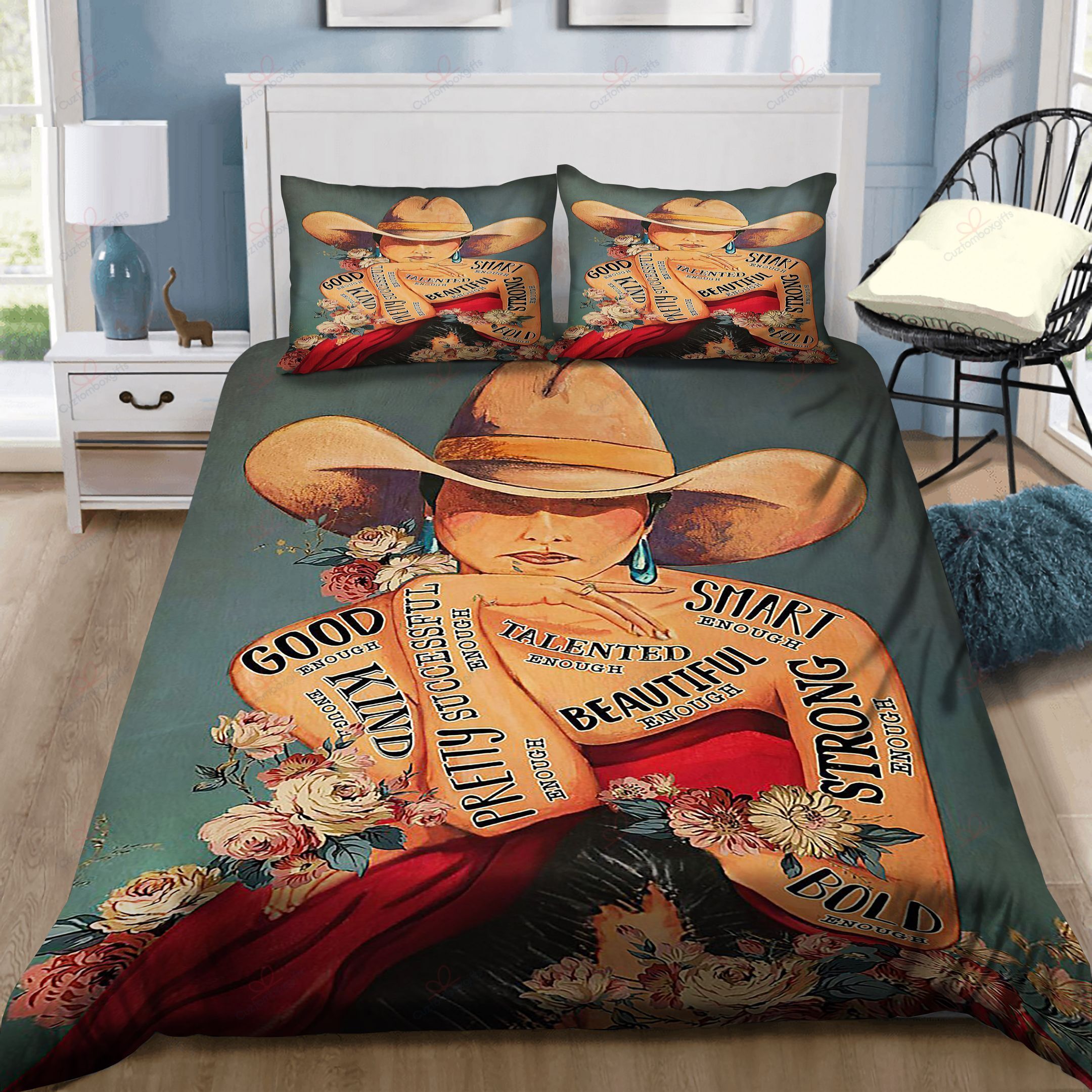 Cowgirl I Am Printed Bedding Set