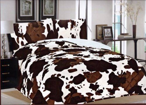 Cowhide Bedding Set