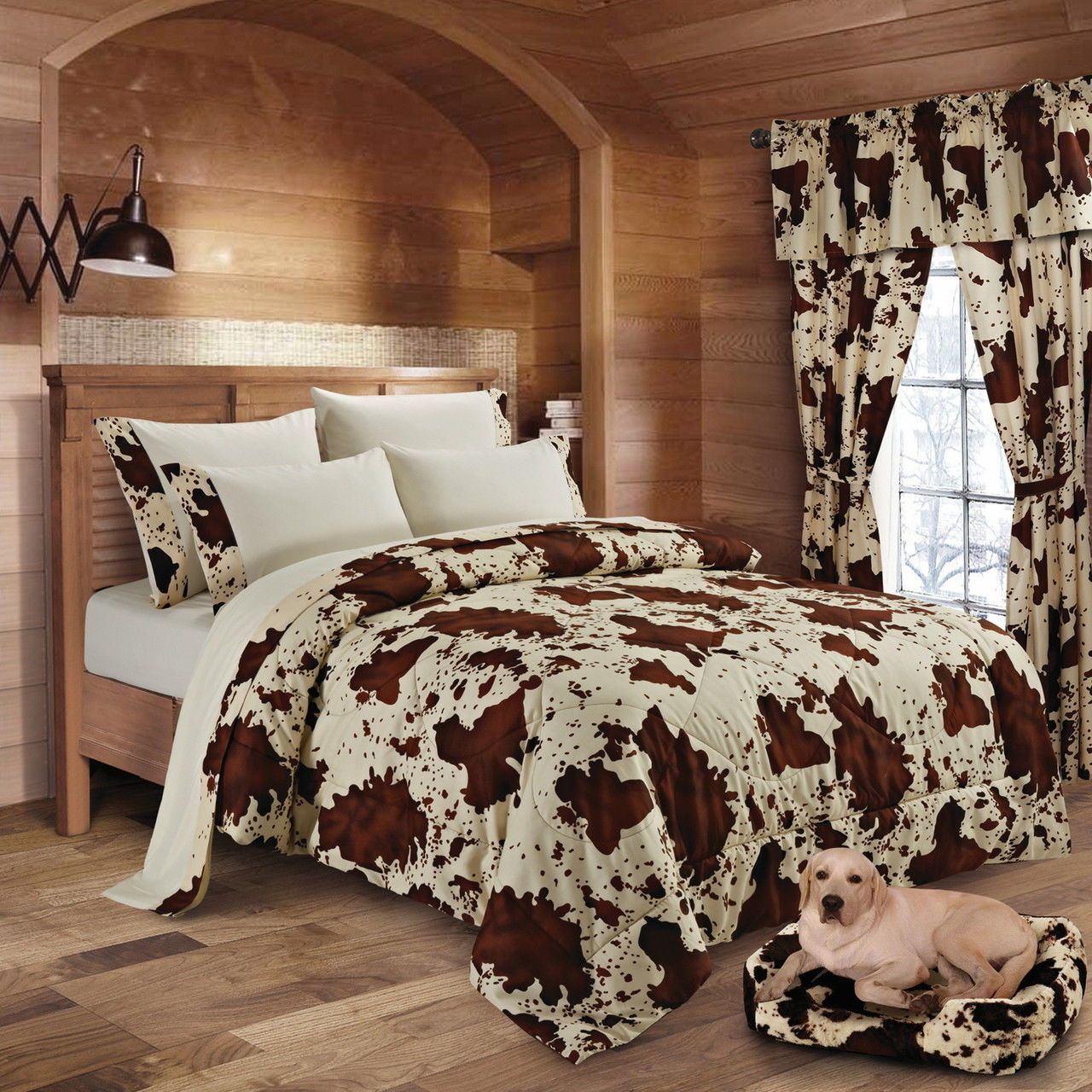 Cowhide Bedding Set