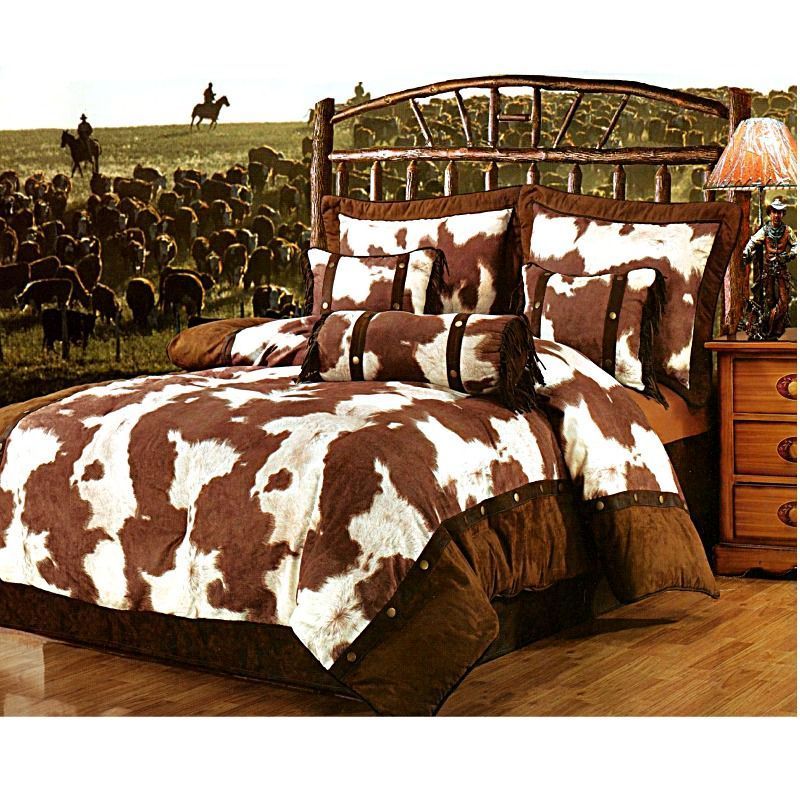 Cowhide Bedding Set