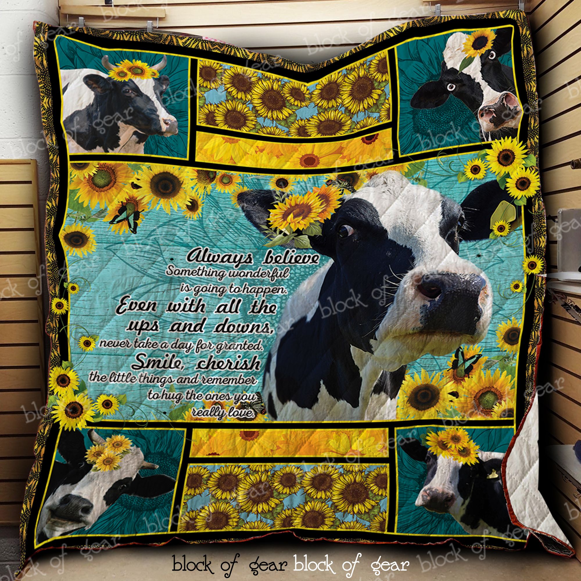 Cows And Sunflowers Quilt Dk453 Dhc11123508Dd