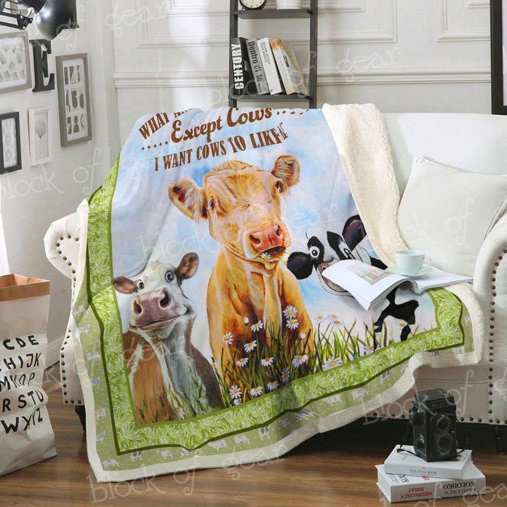 Cows Sherpa Fleece Blanket