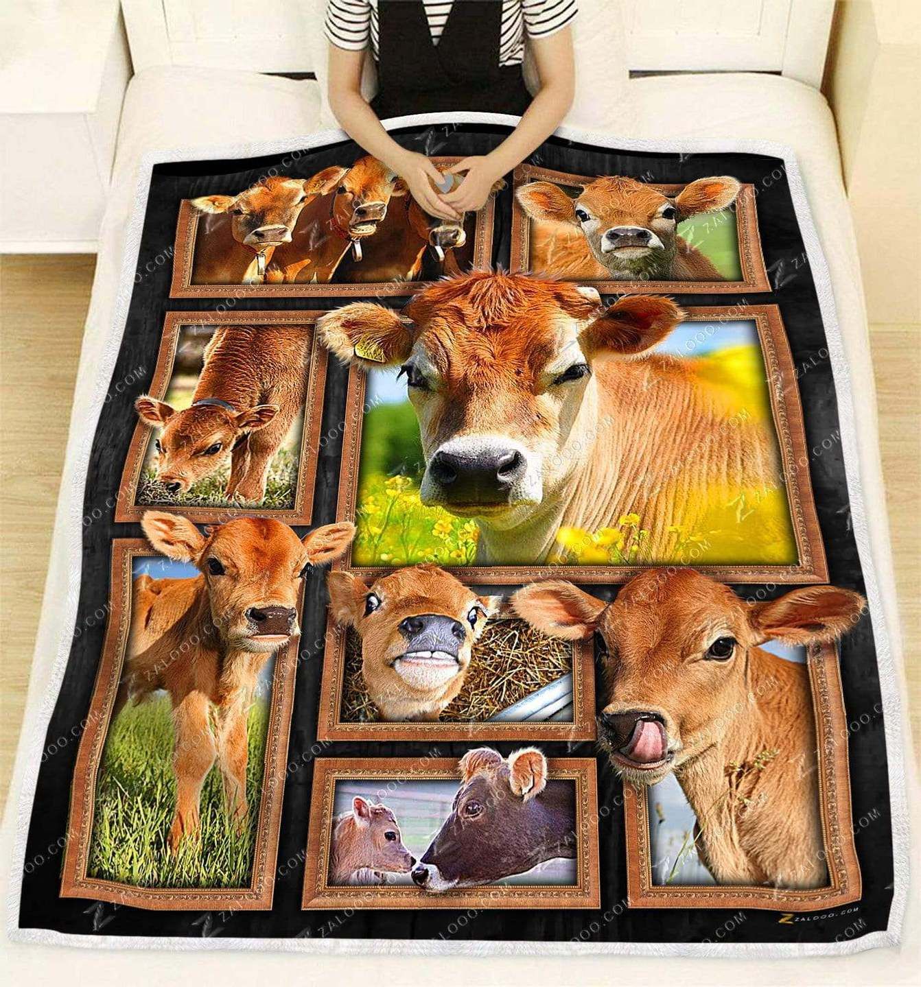Cows Sherpa Fleece Blanket