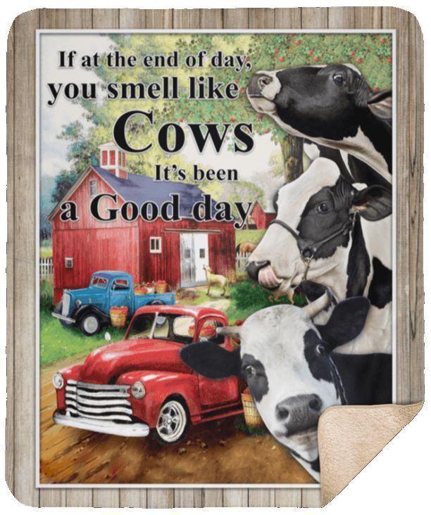Cows Sherpa Fleece Blanket