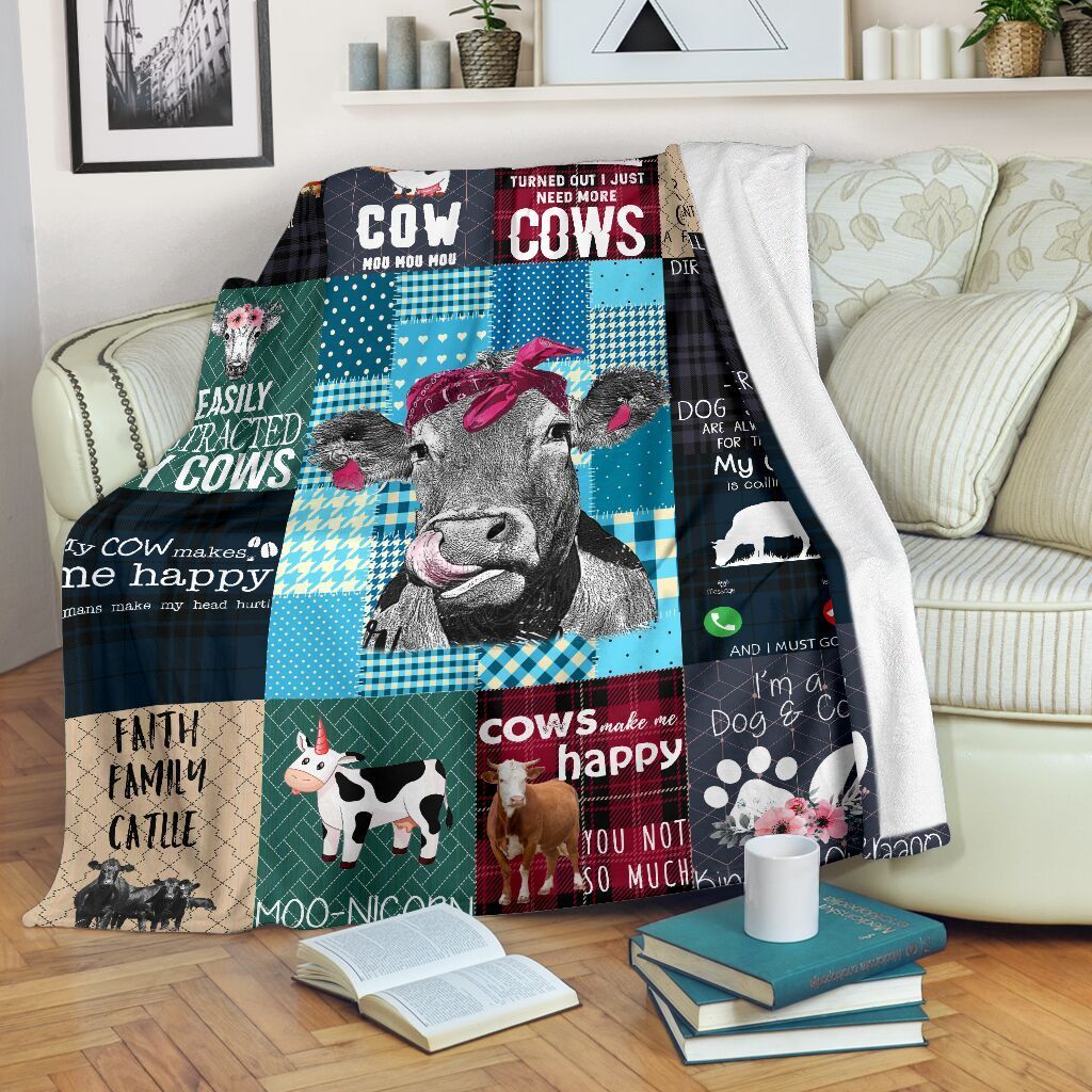 Cows Sherpa Fleece Blanket
