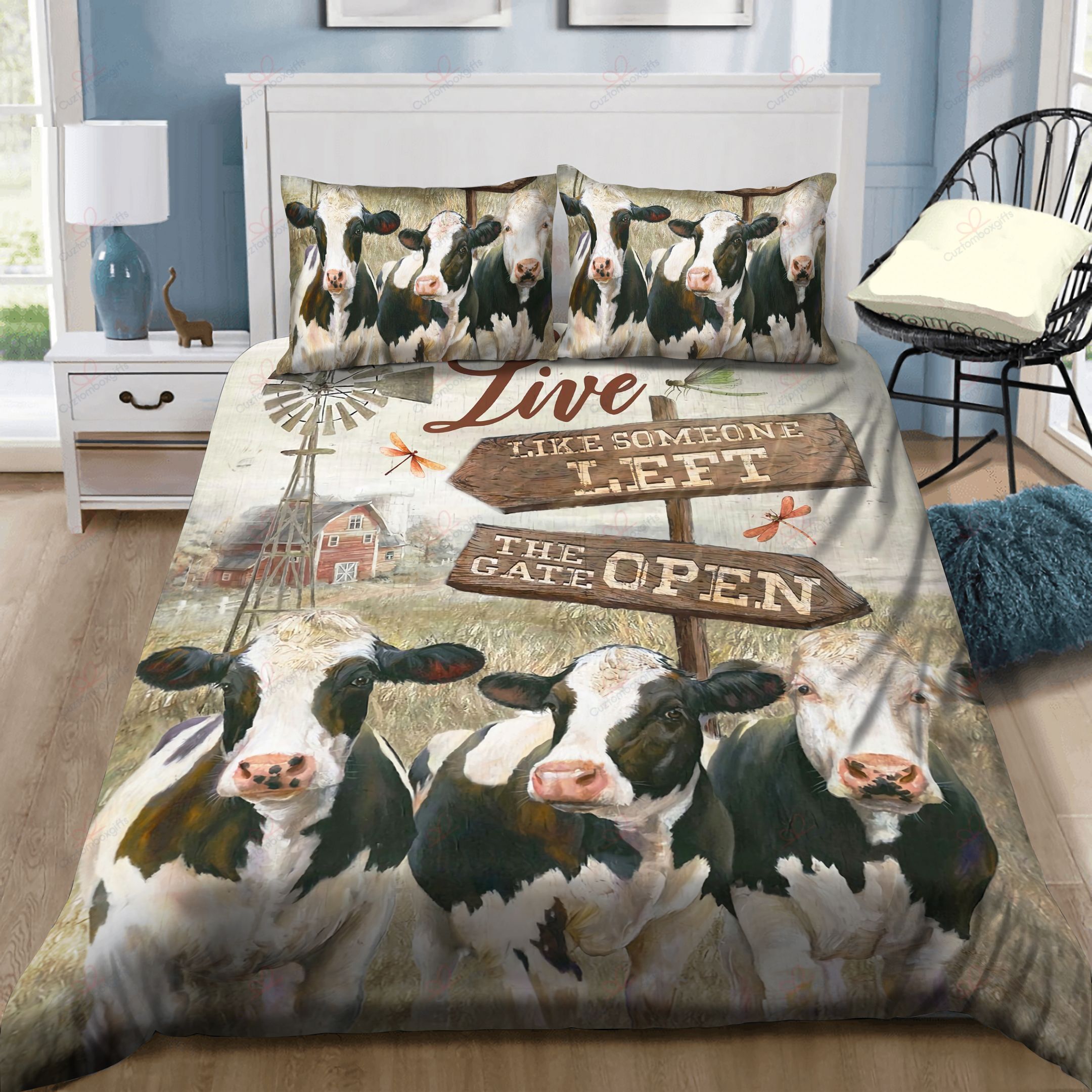 Cows Happy Farm Bedding Set