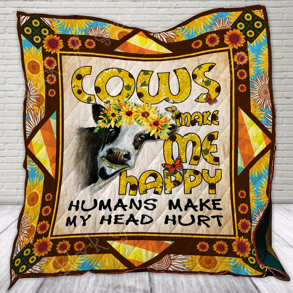 Cows Make Me Happy Quilt Th544 Dhc11121291Dd