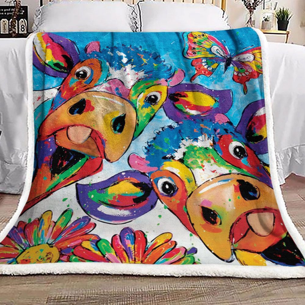 Cows Sherpa Fleece Blanket