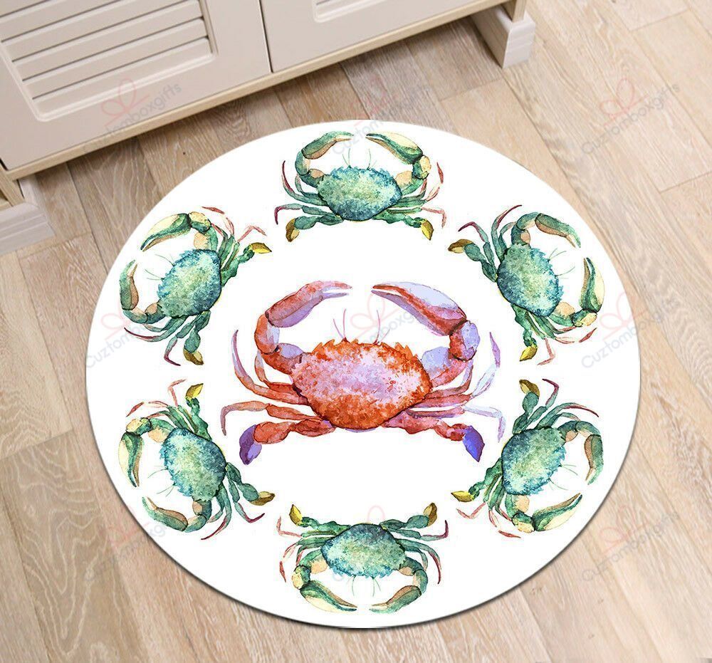 Crab Round Carpet
