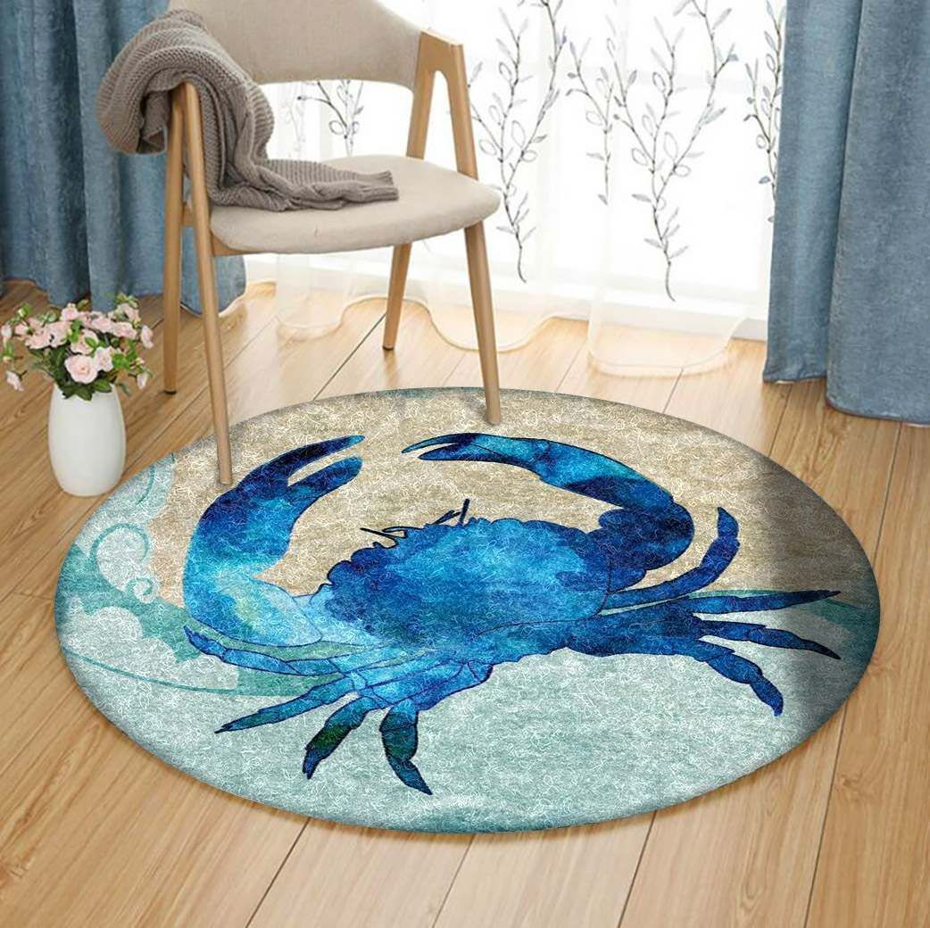 Crabs Round Carpet