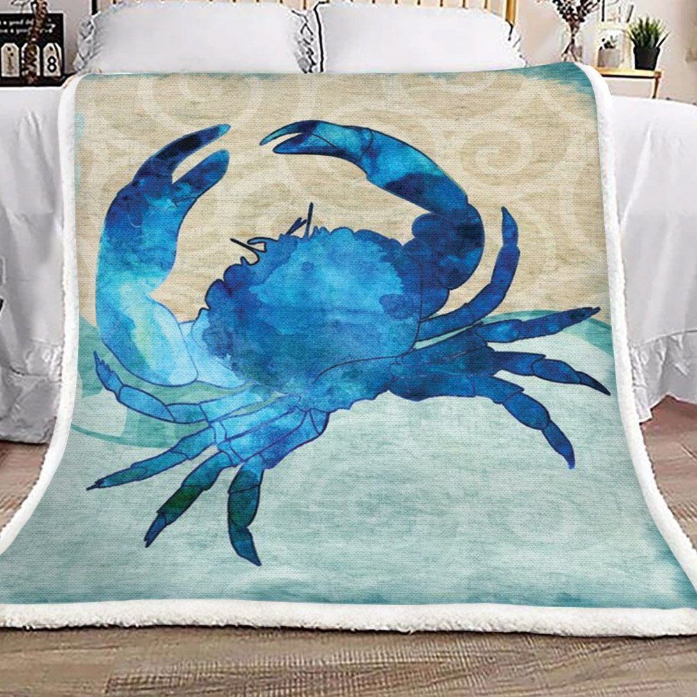 Crabs Sherpa Fleece Blanket