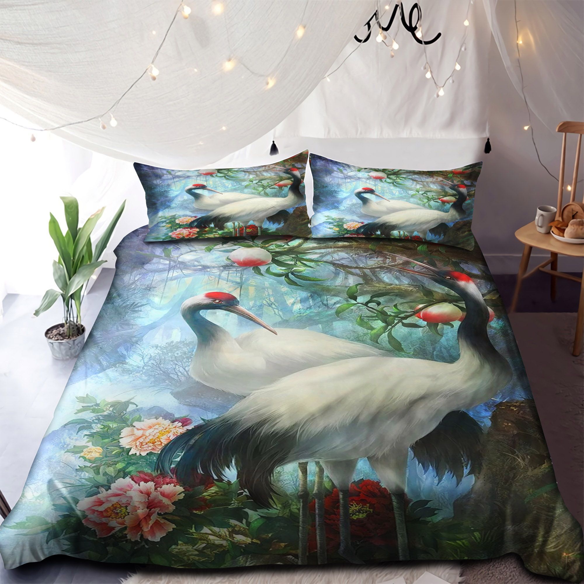 Crane Wading Bird Bedding Set