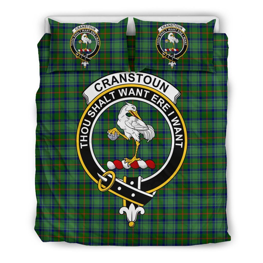 Cranston Clan Badge Tartan Bedding Set