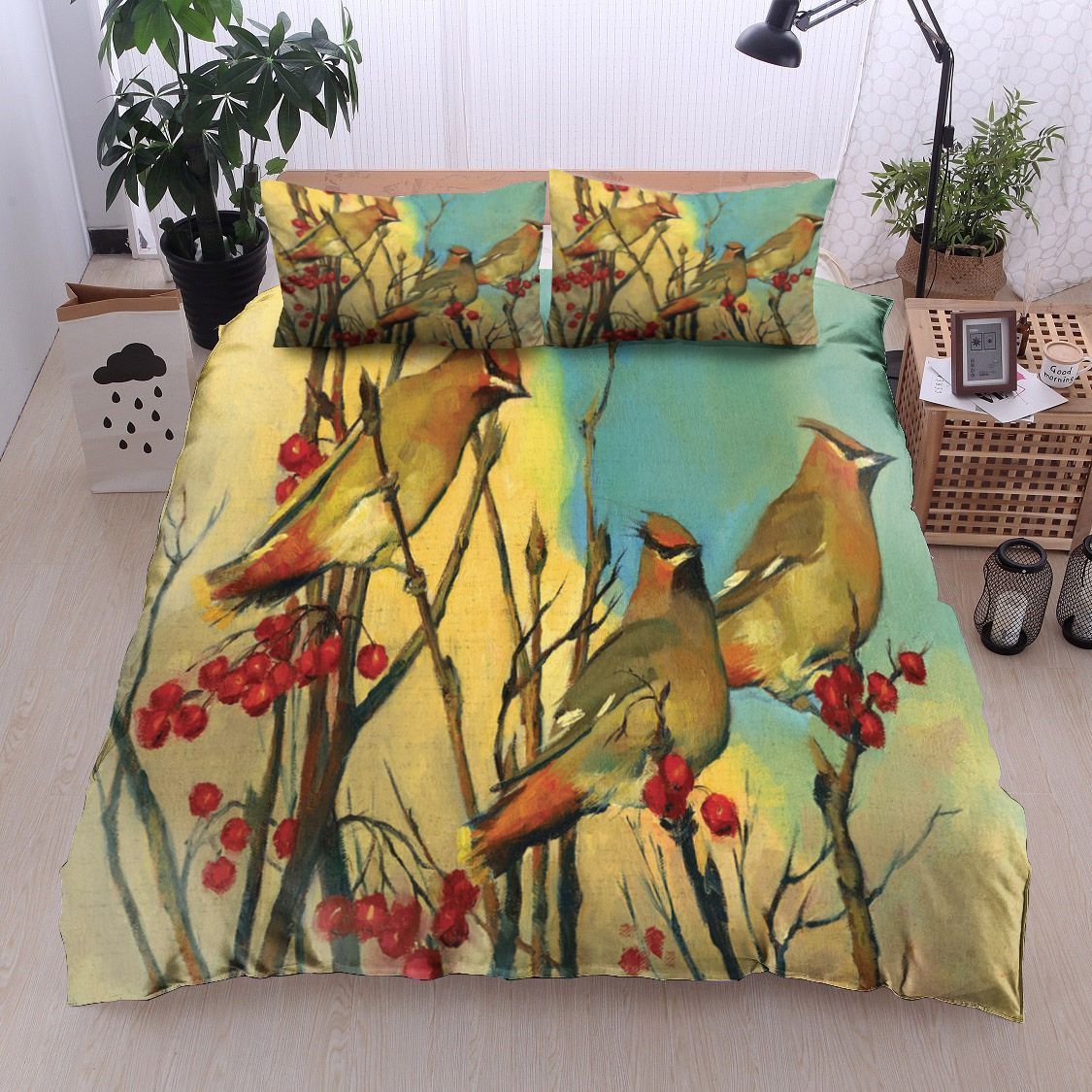 Crested Bird Bedding Set