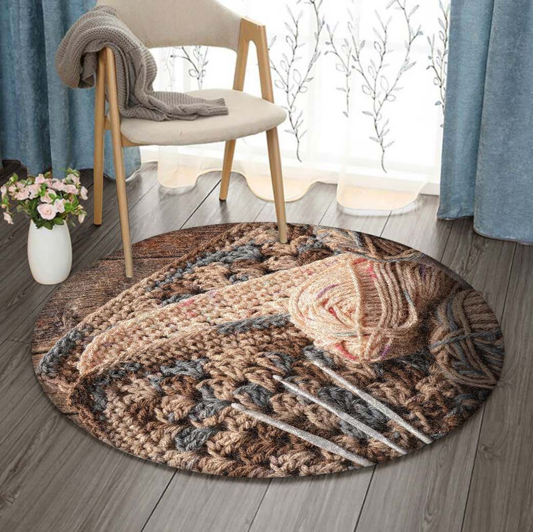 Crochet Round Carpet