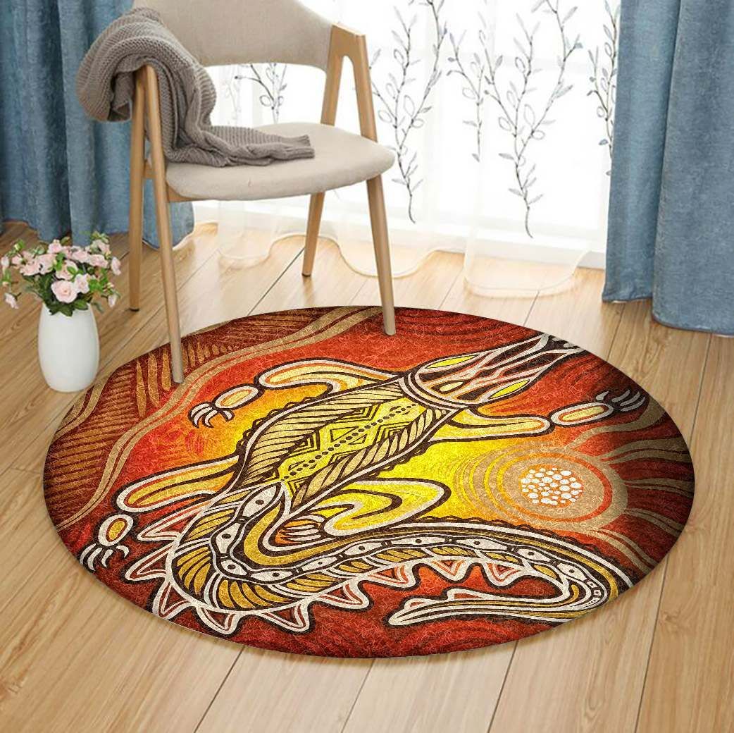 Crocodile Round Carpet